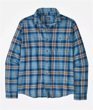Patagonia M's L/S LW Fjord Flannel Shirt prime shore blue